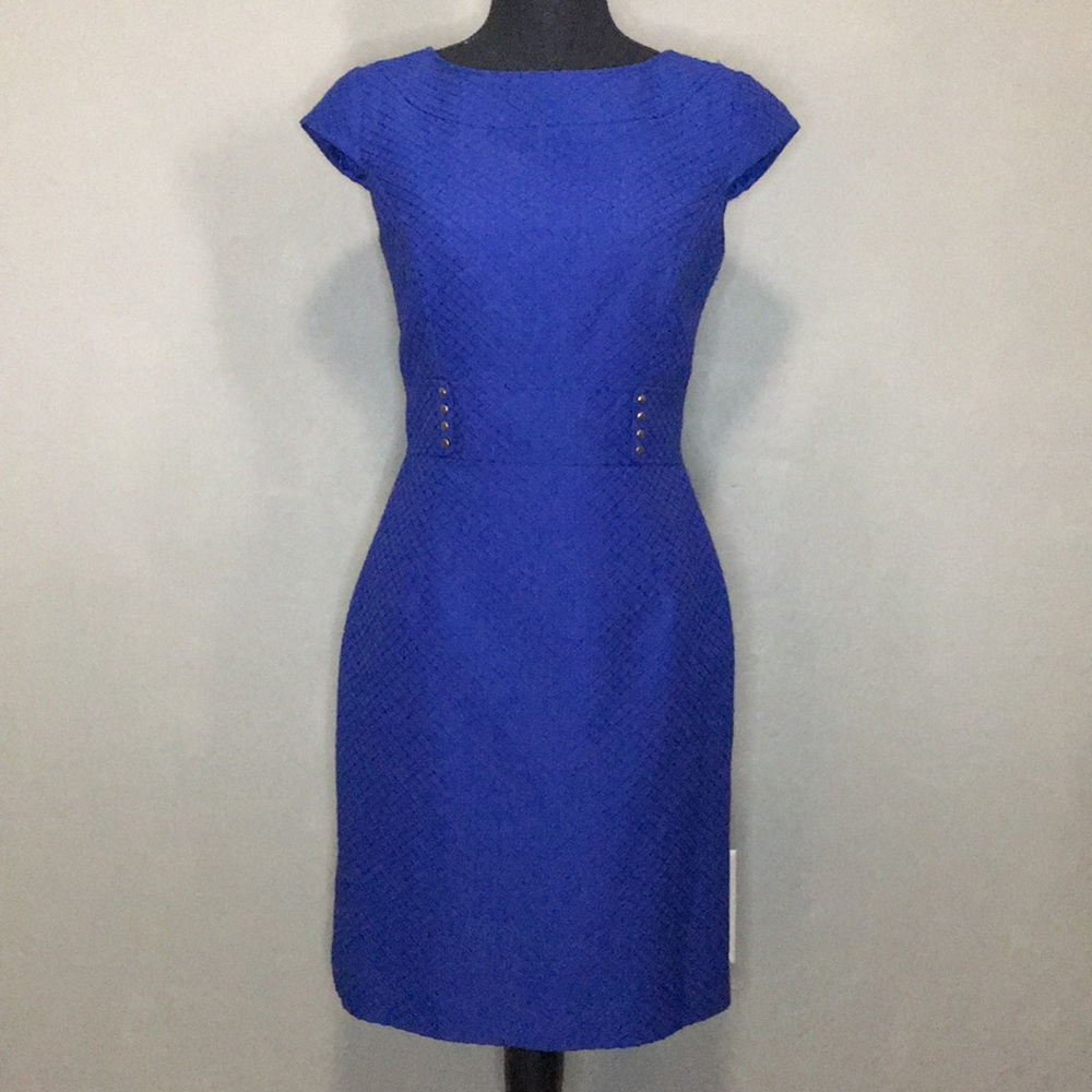 Blue Tahari career dress